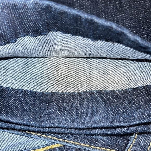 True Religion Y2K‎ Hi-Rise Boot Cut Blue Jeans Mini Sequin Logo Size 27 - Picture 9 of 9